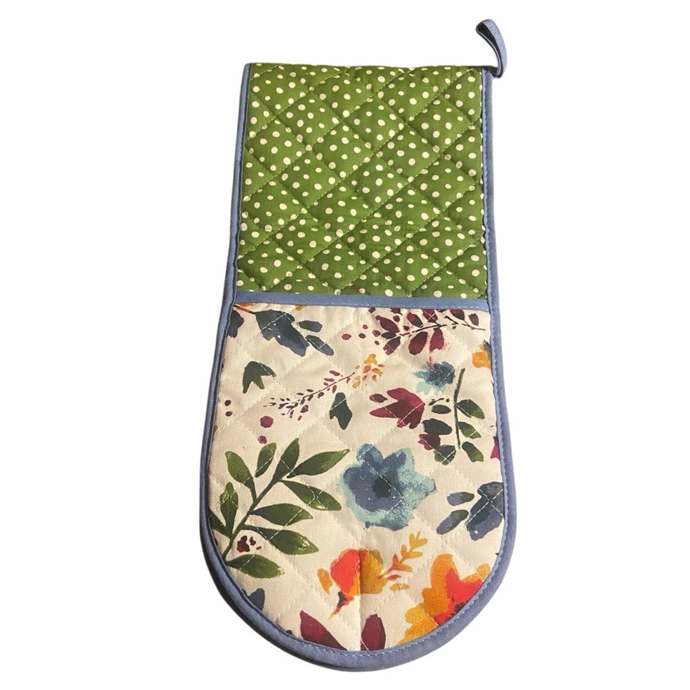 Pioneer Woman Willow Casserole Oven Mitt 35"x7.5" Heat Resistant Cotton VGC Rare
